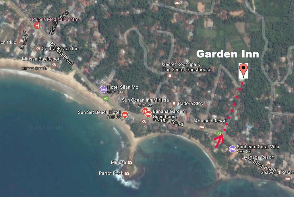 Garden Inn มิริสซา ภายนอก รูปภาพ